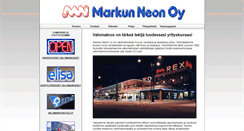 Desktop Screenshot of markunneon.fi