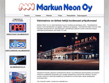 Tablet Screenshot of markunneon.fi